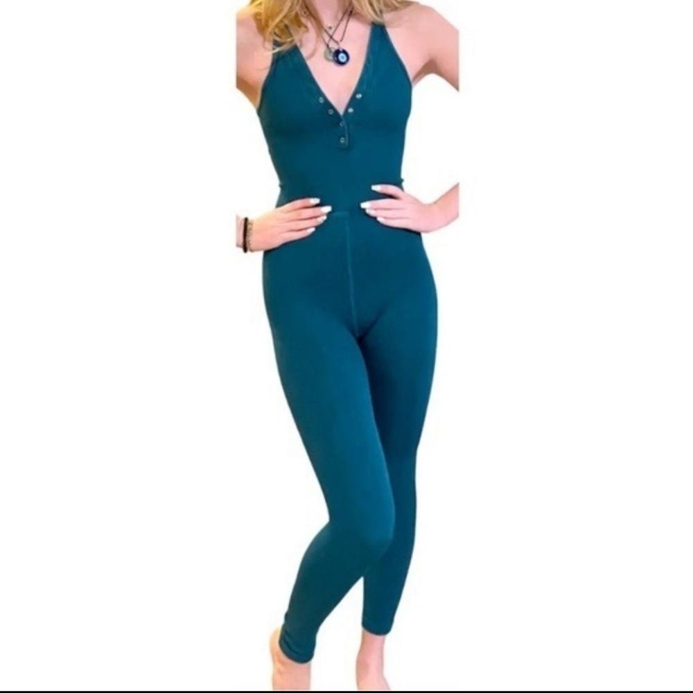 FP Movement Happiness Runs Henley Onesie Sz Xs/S - Picture 2 of 6